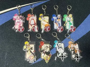 신 사쿠라 대전 아크릴 키링 9개 세트