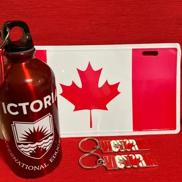 VICTORIA 국기 디자인 보틀과 키링 4개 세트