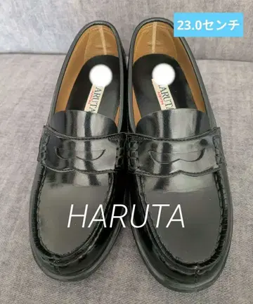 HARUTA 블랙 로퍼 23.0cm