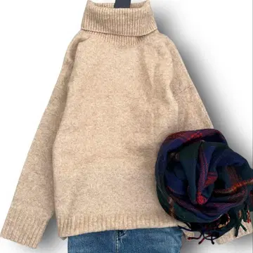 미사용 어반 리서치 도어즈 터틀 니트 F 베이지 [택 포함]