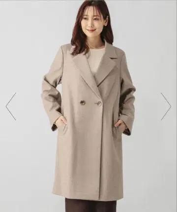 [ 미사용 새상품 ] 글로벌 워크 경쾌한 스트레치 테일러 코트 M 베이지