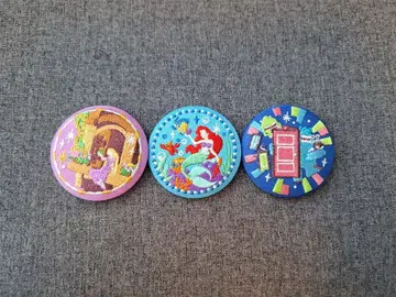 디즈니 자수 캔뱃지 인어공주 라푼젤 몬스터즈 잉크