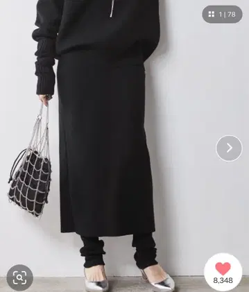 새상품 CHIC STILE 레깅스 포함 니트 타이트 스커트