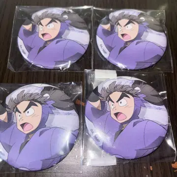 닌타마 란타로 체험전 타케야 하치자에몬 캔뱃지 4개 세트