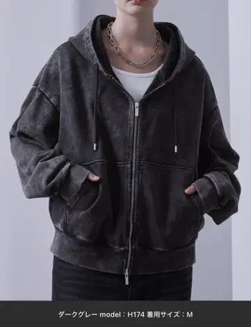 [ 새상품/중고 ] 루즈 헤비웨이트 빈티지 숏 후드티