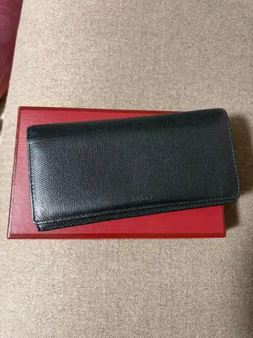 BALLY 블랙 가죽 장지갑