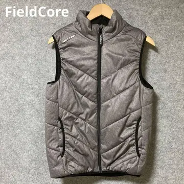 FieldCore 그레이 퀼팅 슬리브리스 베스트