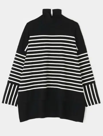 새상품급 LE PHIL 루필 보더 드롭 숄더 니트