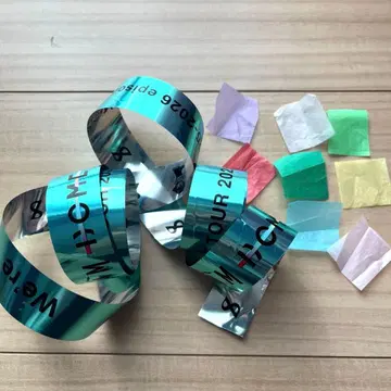 timelesz 타임리스 은색 테이프 1개 종이 낙하물 8색