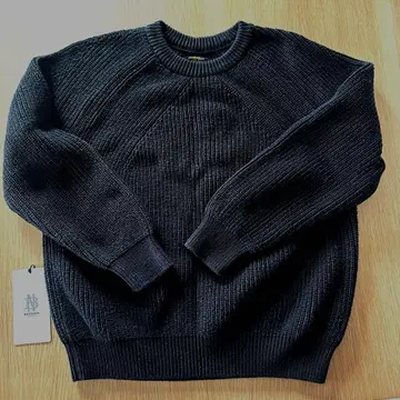 바토너 시그니처 크루넥 니트 블랙 사이즈 1