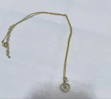 골드 하트형 N 목걸이