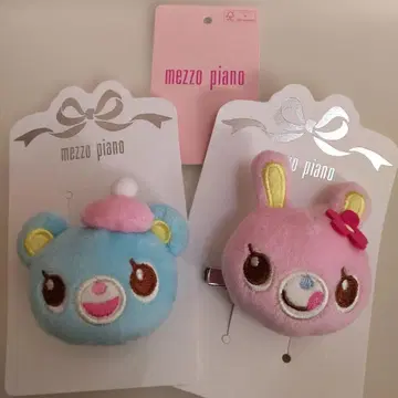 mezzo piano 미미포포 인형 배지 & 헤어 클립