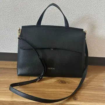 새상품급 FURLA 훌라 2way niki 숄더백 가죽 블랙