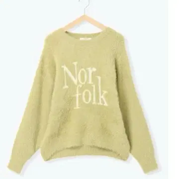 페더 로고 니트 풀오버 프리 사이즈