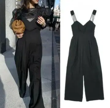 MEDI CORD SUSPENDER WIDE PANTS ameri