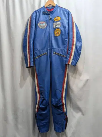Vintage KOMBI 콤비 가죽 레이싱 수트 L 상당 천연 가죽
