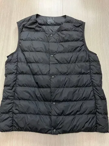 [ 새상품급 ] 무인양품 다운 베스트 블랙 L