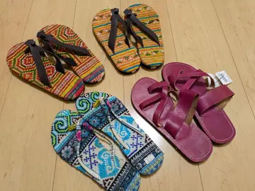 새상품 동양계 에스닉계 샌들 묶음 판매 마라이카 티티카카