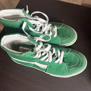 VANS 그린 하이컷 스니커즈
