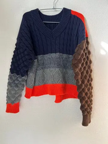 이번 시즌 에이미 로우 eimee law MIX 케이블 니트