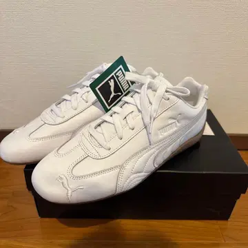 PUMA 27.5cm 스피도캣 가죽 화이트 스니커즈