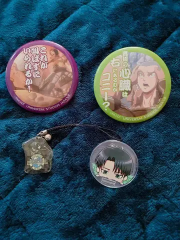 리바이, 유니버셜 공식 캔뱃지 & 스트랩 세트