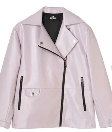 새상품 미개봉 마리콴트 페이크 레더 라이더스 자켓 퍼플