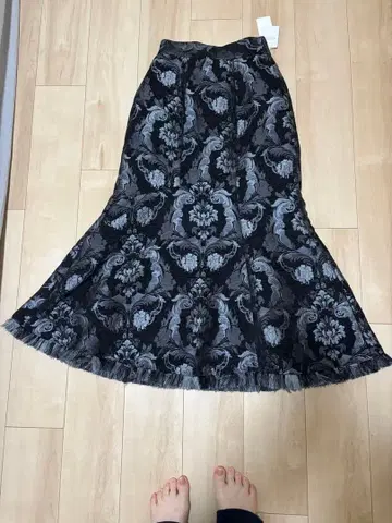 HARE 플레어 스커트 블랙/그레이 F