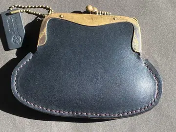 가마구치 코인 케이스 이탈리아 가죽 미넬바리스시오 블랙