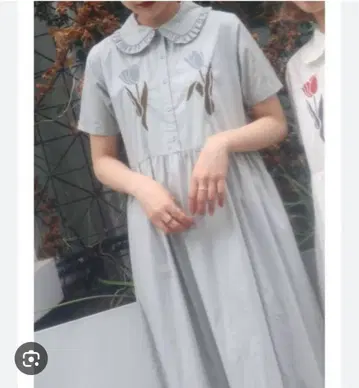 두 송이의 tulip 반팔 원피스 메리제니 merry jenny