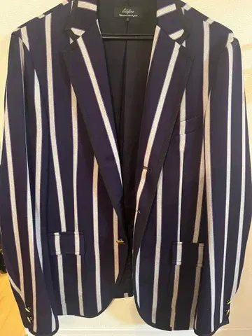 Edifice 스트라이프 테일러드 자켓