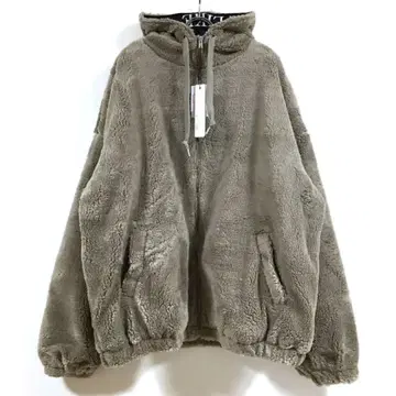 새상품 보아 플리스 빅 지퍼 후드티 블루종 남성용 베이지 L