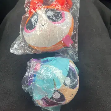 파워퍼프걸 페이스 봉제 인형 2개 세트