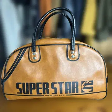 SUPER STAR 보스턴 백 브라운 빈티지