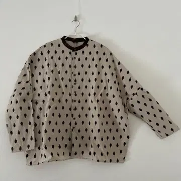 [ 새상품 ] 올드 맨즈 테일러 린넨 아티초크 패턴 배기 셔츠