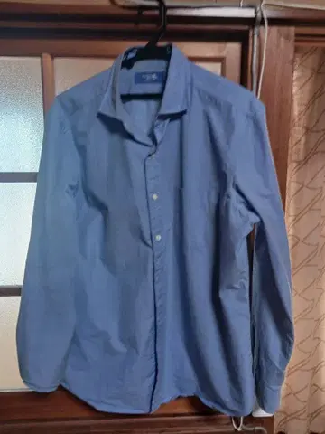 가마쿠라 셔츠 브로드 크로스 사이즈 L 블루
