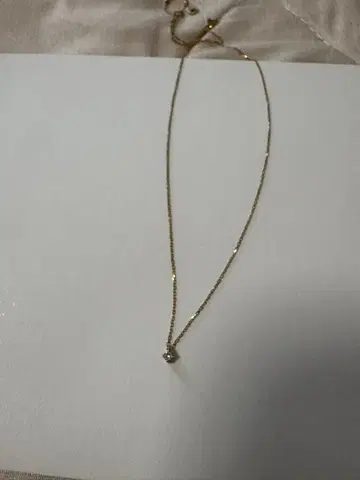 ete 다이아몬드 부착 골드 목걸이