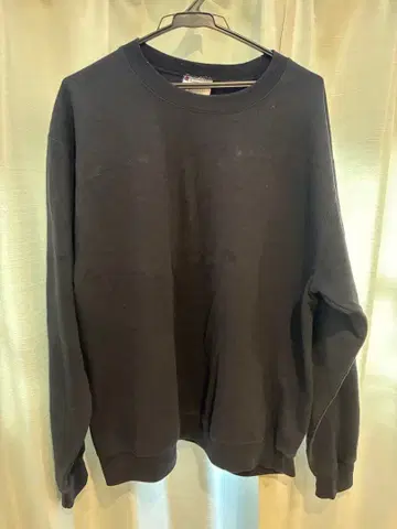 Champion 블랙 맨투맨 L 사이즈