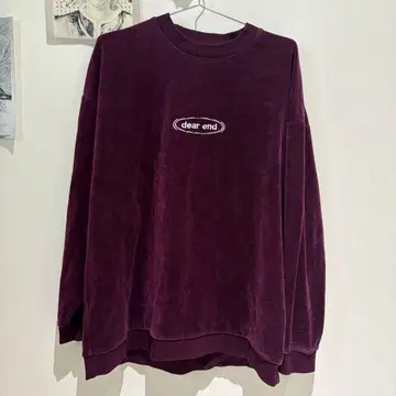 dear end 퍼플 맨투맨 F 사이즈