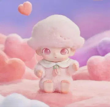 DIMOO New Life 저널 봉제 인형 핑크