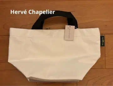새상품 에르베샤 펠리에 화이트 토트백