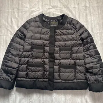 나노 유니버스 x 니시카와 다운 노카라 다운 자켓 사이즈 38 블랙