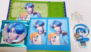 브레마이 신메이 유우 아크릴 스탠드 캔뱃지 사진풍 카드 특전