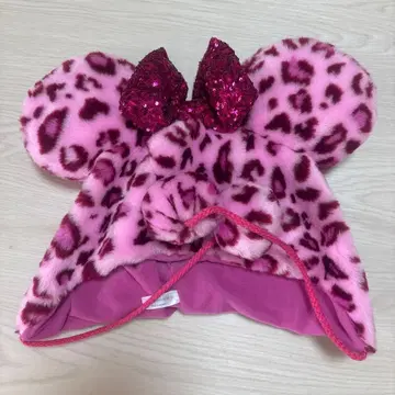 미니형 레오파드 무늬 모자 팬캡