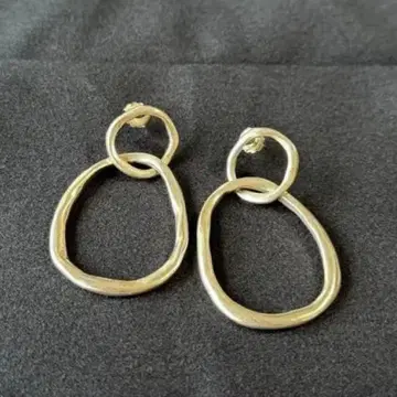 Philippe Audibert 타원형 실버 귀걸이