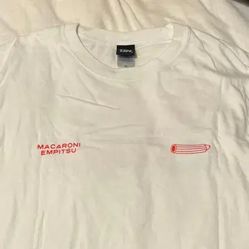 [ 즉시 구매 OK ] 마카로니 연필 공식 로고 T XL 화이트