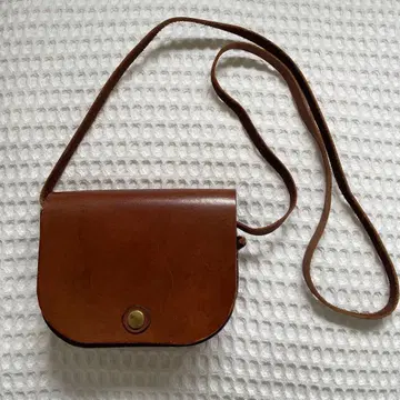 herz 브라운 가죽 숄더백