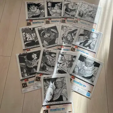 제일복권 드래곤볼 40th G상 코믹스 클리어 파일 세트 13종