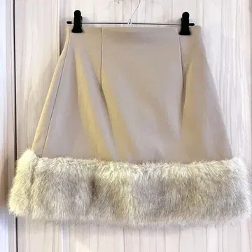 릴리 브라운 에코 퍼 미니 스커트 사이즈 0