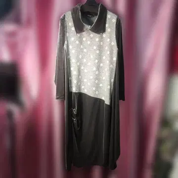 택 포함 새상품 추가 OFF 꽃무늬 자수 긴팔 롱 원피스 9185